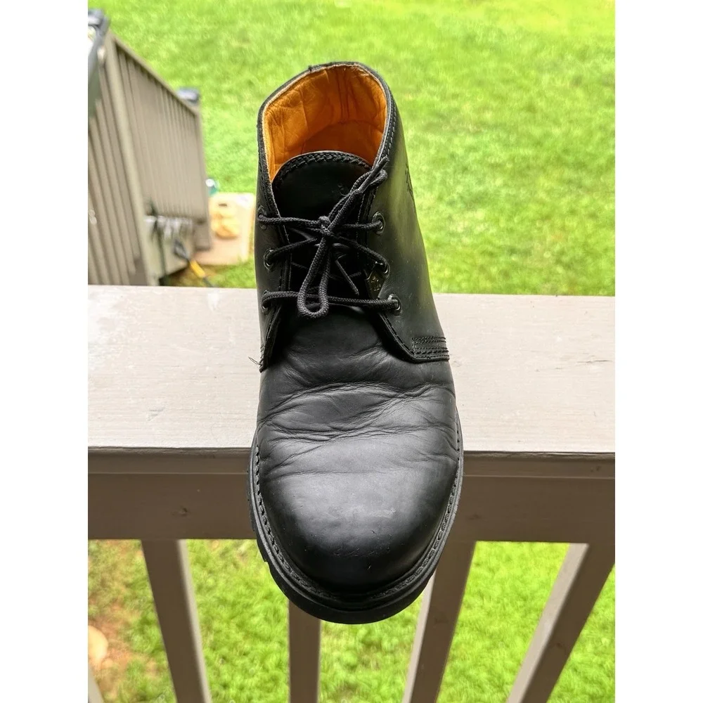 Vintage Havana Joe Chukka Boots Mens US 11.5 EU 45 Black Leather Made Spain